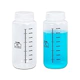 ASEVAT 17oz 2Pack Wide Mouth Plastic Bottles