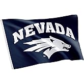 Desert Cactus University of Nevada Reno UNR Flag - 3 x 5 Feet Wolf Pack Banner, Indoor/Outdoor Durable Fabric, 100% Polyester Design (Style 1)