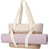 Axcone Women's Yoga Tote Bag with Luggage Sleeve & Mat Straps - Gym Work Bag for Office, Commute, Sports,Travel