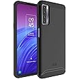 TUDIA DualShield Designed for TCL 20S Phone Case, [Merge] Shockproof Military Grade Tough Dual Layer Heavy Duty Case Compatible with TCL 20S / TCL 20L / TCL 20L+ / TCL 20 5G - Matte Black