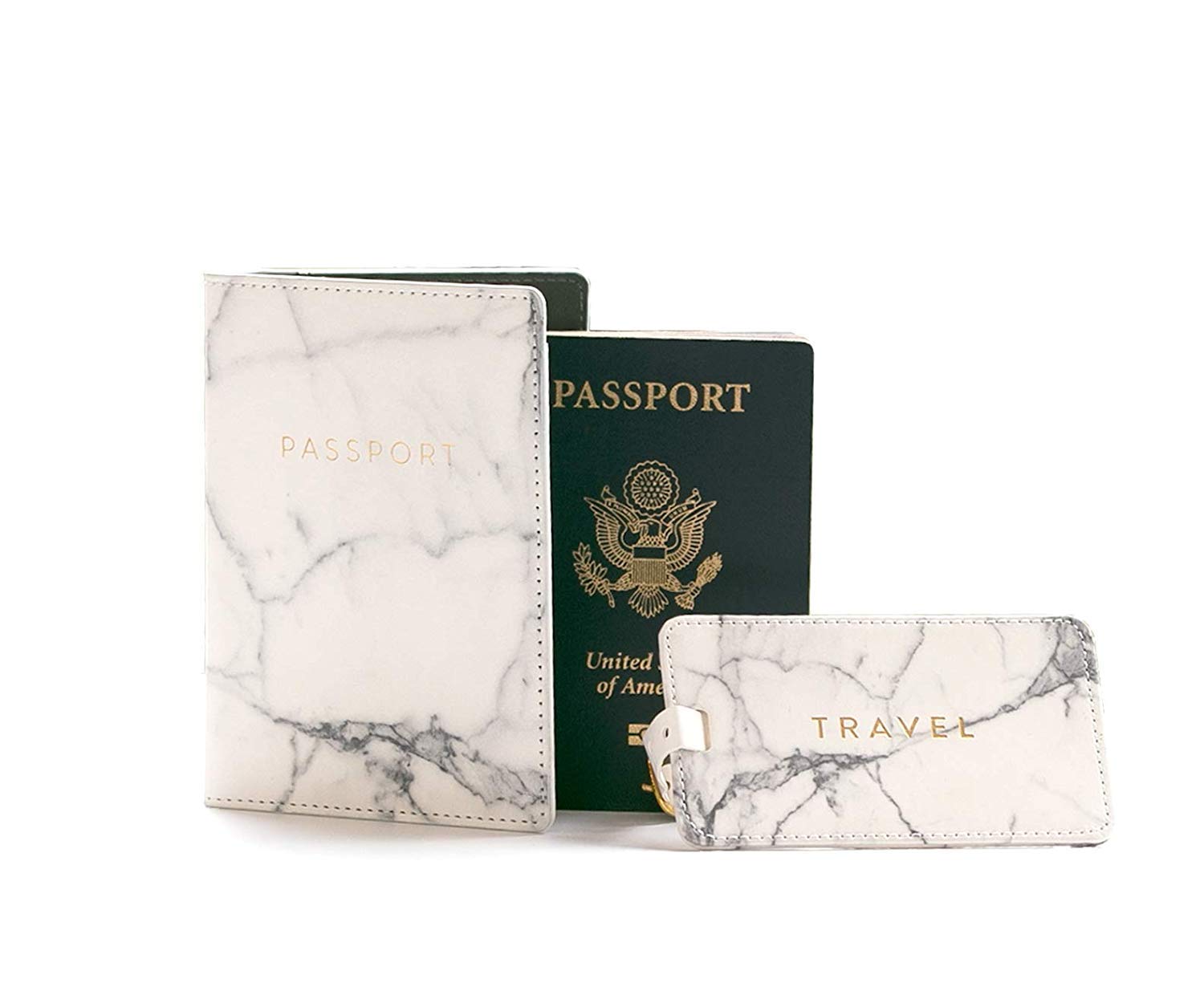 passport cover and luggage tag gift set