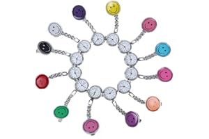 Nursing Watch Clip Watch Pocket Watch Clip On (2, Purple)