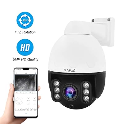 Outdoor PTZ POE IP Dome Camera, 5MP HD, 4X Optical Ethiopia Ubuy