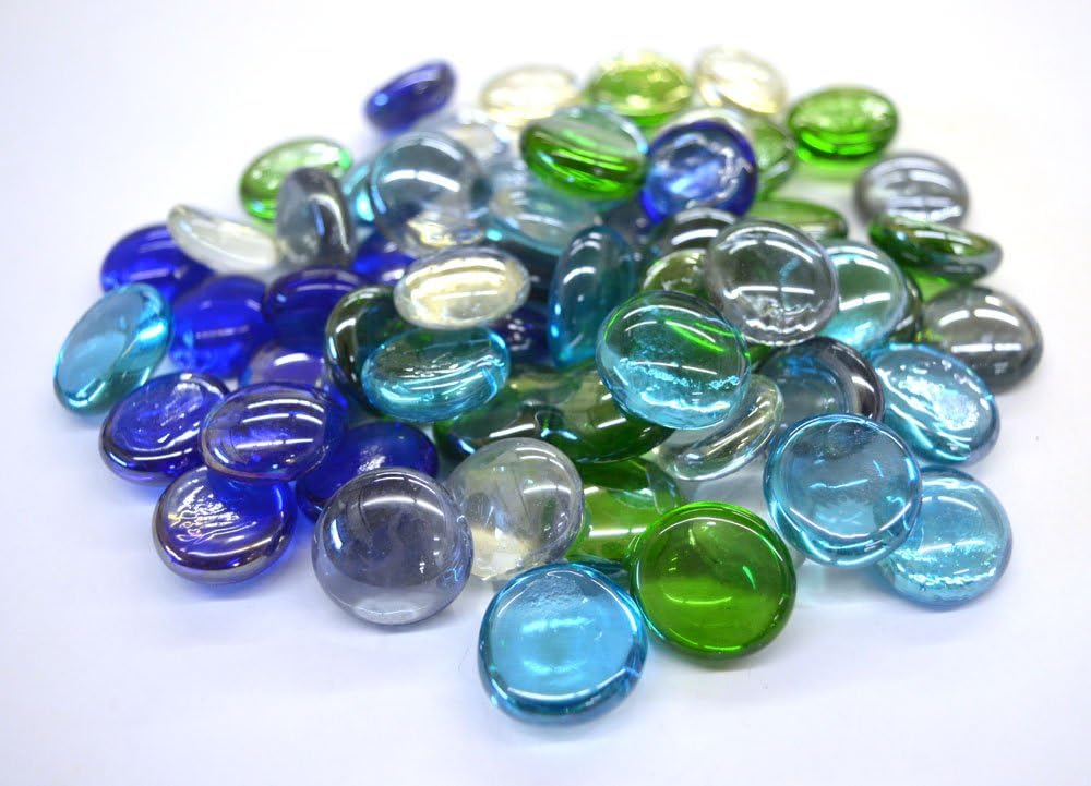 MesBilles 6908JLJ8Z2 500 g Flat Glass Beads Colour 1820 mm, Glass