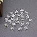 WEFOO 20PCS Clear Crystal Butterfly Shape Swirl Hair Twists Coils Spirals Hair Pin Clip Accessories for Women and Girls
