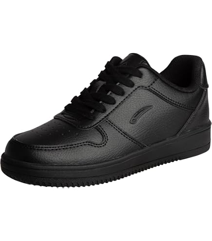 L.A. Gear Womens Command Fashion Retro Court Sneaker Black 5M | Casual Shoes