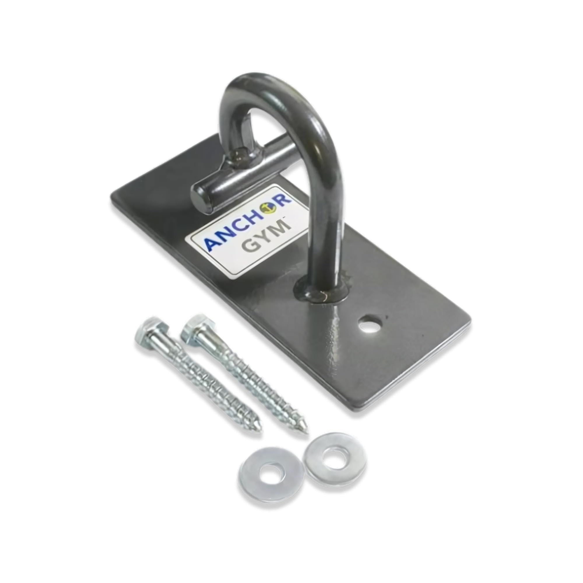 Anchor Gym H1 Ceiling and Wall Anchor for Resistance Bands - Exercise Hooks Wall - Resistance Bands Anchor for Bodyweight Straps, Strength Training and Home Gym - (Wooden Mounting Screws Included)