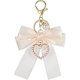 Styquenzer Bow Chain for Purse Keychain Bag Charm for Women Charm Cute Handbag Charms Wristlet Keychains Backpack Charms