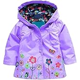 Arshiner Girl Baby Kid Waterproof Hooded Coat Jacket Outwear Raincoat Hoodies