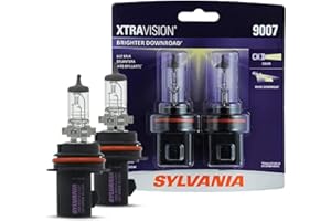 SYLVANIA - 9007 XtraVision - High Performance Halogen Headlight Bulb, High Beam, Low Beam and Fog Replacement Bulb (Contains 2 Bulbs)
