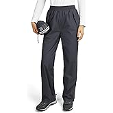 Outdoor Ventures Women's Rain Pants Packable Waterproof Hiking Pants Windproof Breathable Outdoor Rain Over Pants