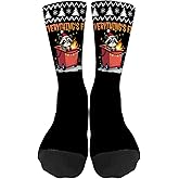 funny It's Fines I'm Fines Everything's Fine Lil Dumpster Fire raccoon Socks for Women Half Calf Sock Colorful Fancy Crazy Design socks Unisex Novelty Gifts for Girlfriends