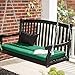 Coral Coast Coral Coast Pleasant Bay Curved Back Painted Porch Swing, Black, Painted Wood, 4 ft.