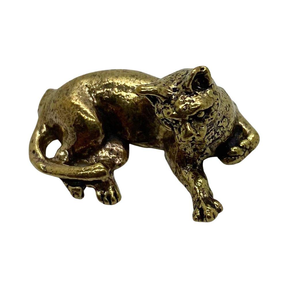 VIE Naturals Miniature Brass Figurines, Cat 2