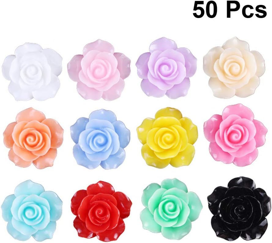 Amazon Com Supvox Resin Rose Flowers Beads Diy Cabochons Embellishment 10mm 50pcs Assorted Color supvox resin rose flowers beads diy cabochons embellishment 10mm 50pcs assorted color