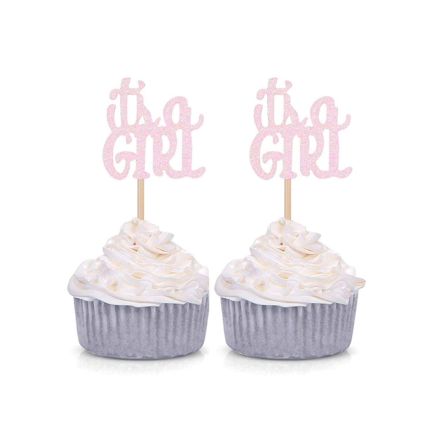 it's a girl cupcake picks