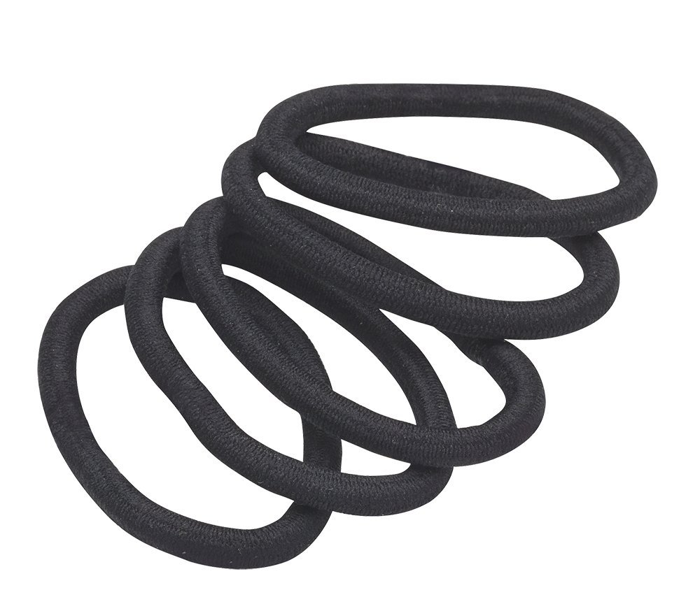 Revlon Extra Thick Black Hair Elastics, 15 Count : Beauty