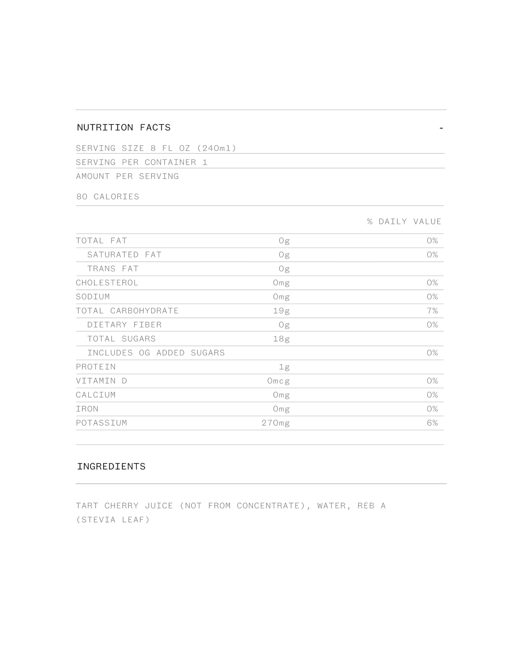 Cheribundi 100% Tart Cherry Juice Light | Low Calorie & Reduced Sugar Tart Cherry Juice | Athletes Recovery Drink | Promotes Restorative Sleep, Muscle Recovery & Boosts Performance | 8 floz (12 Pack)