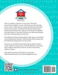 EP Math Algebra 1 Workbook: Part of the Easy Peasy