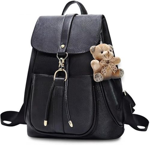 Amazon Palero パレロ 選べる３色 レディース 春 大人 可愛い お洒落 リュックサック デイリー 通勤 通学 たっぷり収納 デイリーパック バックパック くまのストラップ付き ブラック Palero パレロ レディース