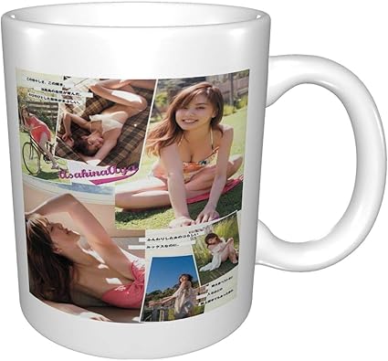 Amazon 朝比奈彩 北川彩 Aya Asahina マグカップ コーヒーカップ カップ プリント パッケージ入り 個性 使いやすい 330ml おしゃれ 耐熱 繰り返し使用 仕事用 贈り物 ギフト プレゼント 食器 グッズ None Brand ホーム キッチン