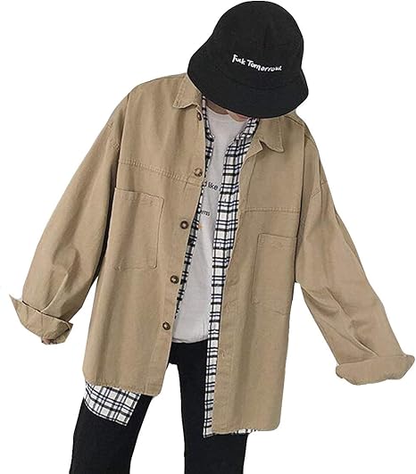 Amazon Alhyla メンズ ジャケット カーゴジャケット 長袖 春秋 薄手 アウター カジュアル トレンチコート ショート丈 ゆったり 着痩せ Poloネック ファッション Bf風 コート ジャケット 通販