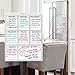 Antaprcis Smart Planner's Weekly-Daily Magnetic Event Calendar Kitchen Refrigerator Set Kitchen Board with 4 Markers 1 Dry Erase 11.7