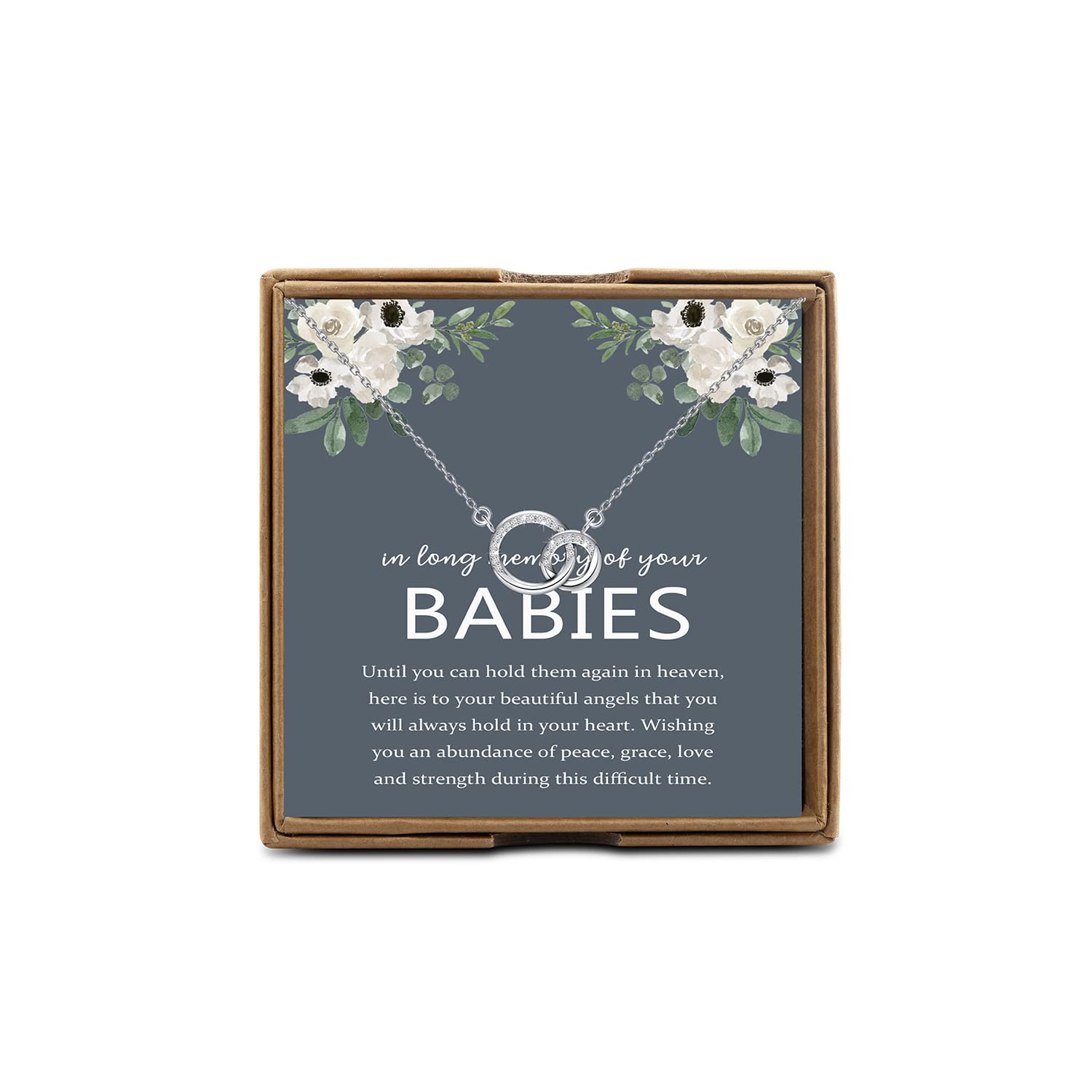 PYOUL Loss of Baby Sympathy Gifts - Miscarriage & Bereavement Necklace for Mothers - Losing Child Gift