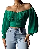 MIRACMODA Womens Elegant Off The Shoulder Puff