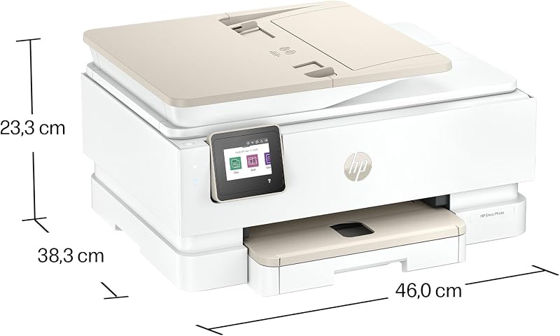 Envy Photo 7930, impressora multifunção a jato de tinta a cores A4, Wi-Fi de banda dupla, impressão automática face dupla, ADF de 35 folhas, bandeja fotográfica, 6 meses de tinta instantânea