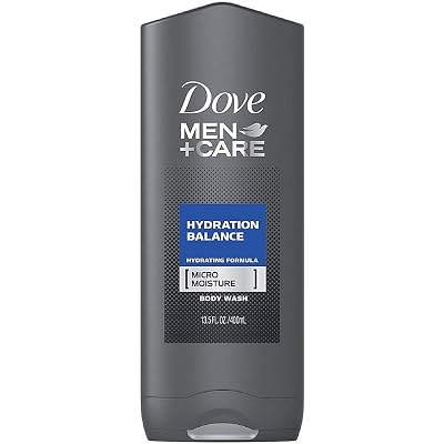 Dove Men  Care Body Wash, Hydration Balance 13.50 oz 4 Pack