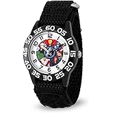 Marvel Kids' Plastic Time Teacher Analog Quartz Nylon Strap Watch