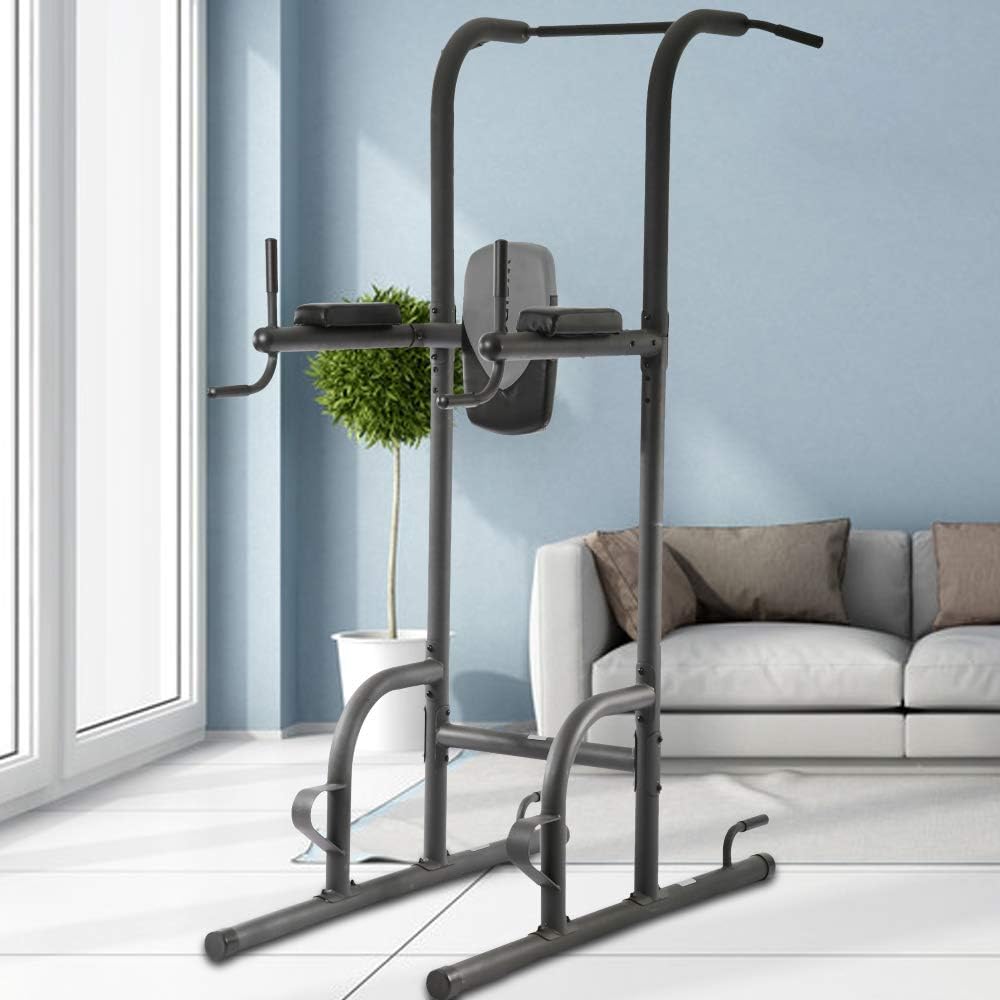 FFBag Workout Station Multi-Function Body Power Towers dips Exercise Station Pull Up & Dip Station for Home