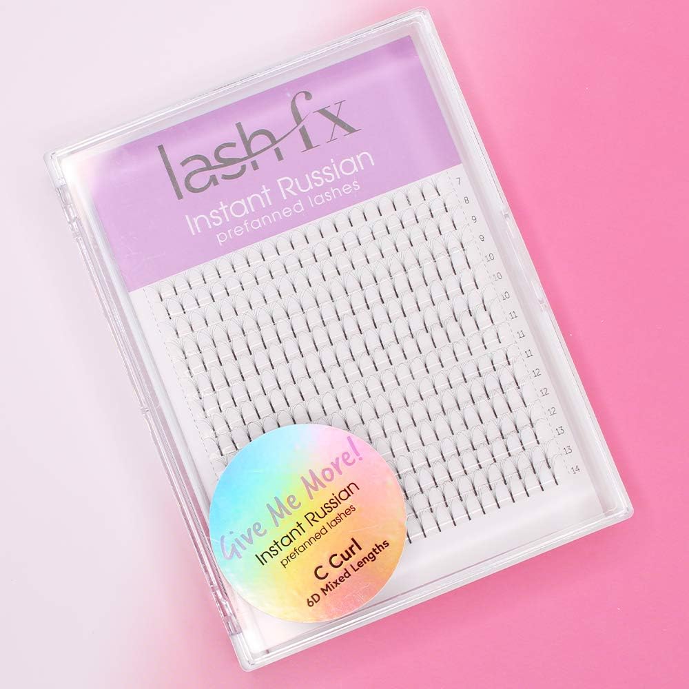 Lash FX Mixed Tray Instant Russian Lash Extensions