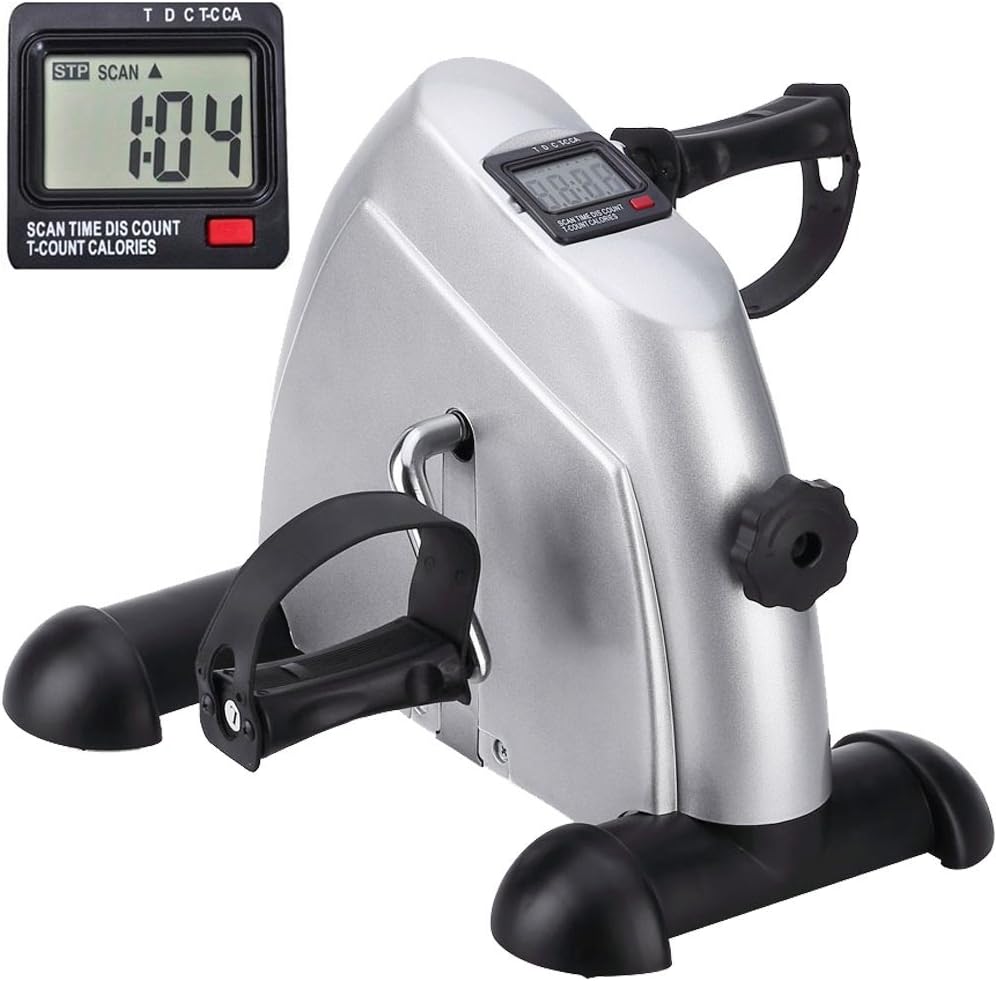 himaly Mini Exercise Bike Portable Pedal Exerciser LCD Display