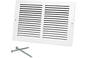 Howeall 12"W x 8"H [Duct Opening Size] Steel Return Air Grille, Air Return Vent Cover for Ceiling and Sidewall - HVAC Air Vent Covers - [Outer Dimensions: 13.75"W x 9.75"H]