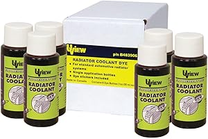 UView B483906 Radiator Coolant Dye 6 - 1 oz. Bottle
