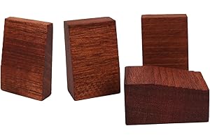 MEELYHOME 4Pcs Wood Floating Tremolo Set Up Blocks Slider 4 Sizes Guitar Floating Tremolo Trem Wedges Electric Guitar Accessories Tuning Slider