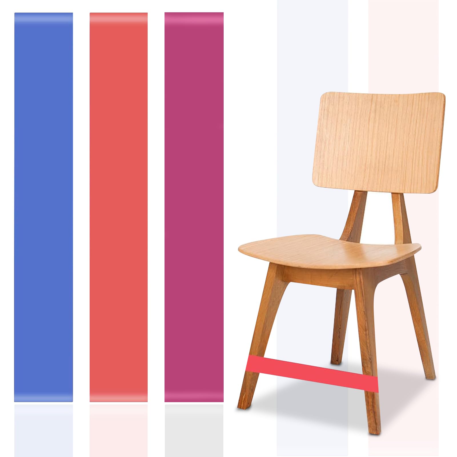 ThirdEcho Chair Bands Sensory for Kids,Natural Rubber Stretch Foot Bands,for Sensory Issues Autism Anxiety Hyperactivity,Chair Bands Fit Kids with Sensory ADHD Autism(0.9MM*3)