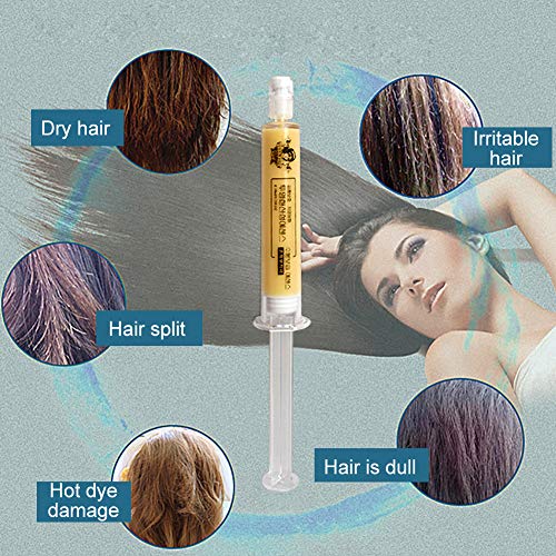 Hair Care Mask,Hair Essence,Hair Care Essence Water Light Needle,Replenishing Hair Helps Reduce Hair Dryness,Split Ends, Knotting,and Difficulty Combing, Making Hair Look Shiny and Smooth(2x10ml)