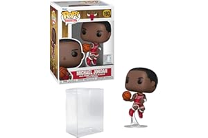 HOFSM.COM HALL OF FAME SPORTS MEMORABILIA Michael Jordan #193 Rookie Season Funko POP! Basketball NBA: Chicago Bulls Figurine with HOFSM Protector Case