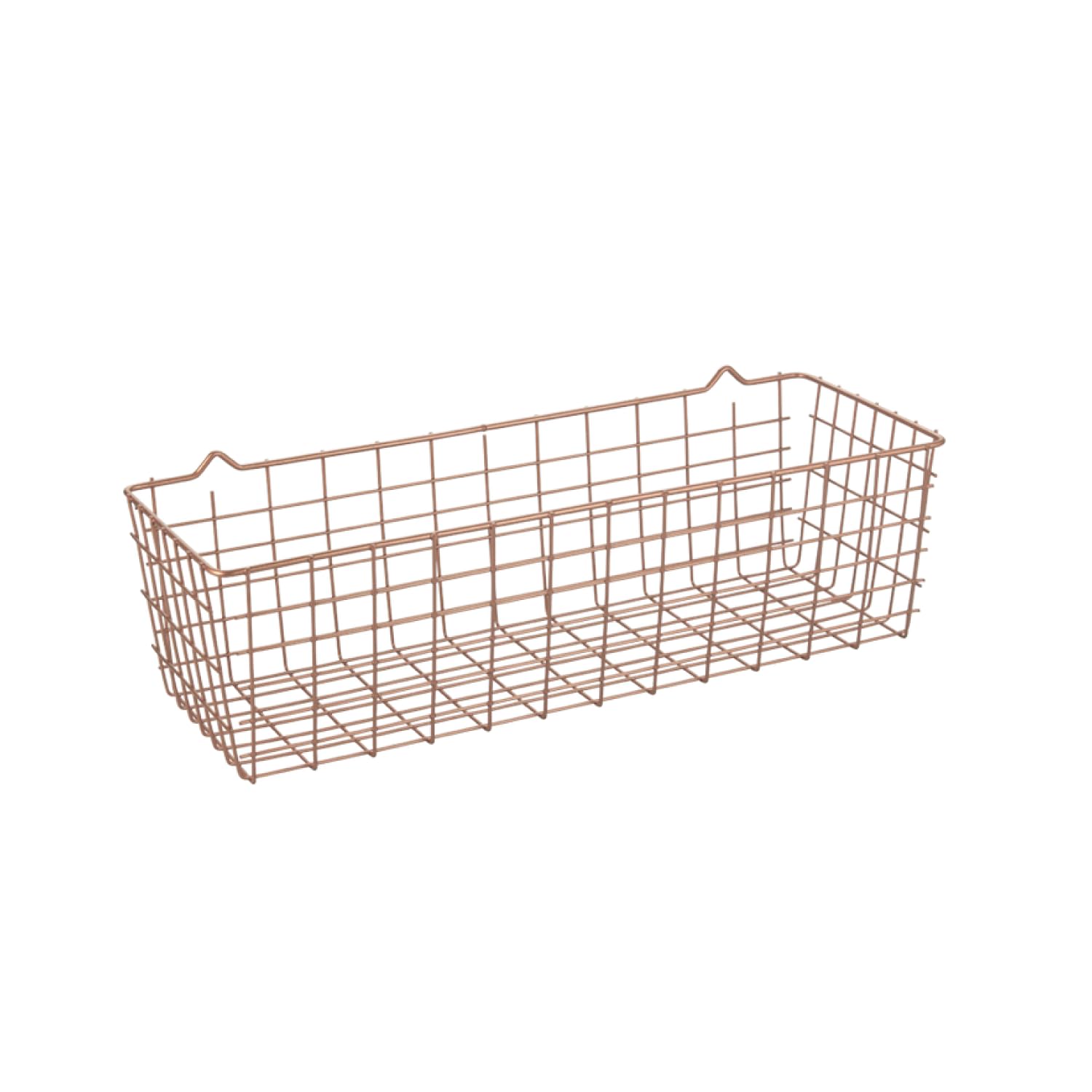 Metaltex Koala Hanging Wire Basket - Multipurpose, Space-saving Organiser for Kitchen Essentials or Bathroom Products - Polytherm Copper, 33 x 12 x 19 Centimetres