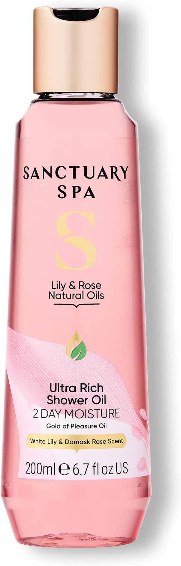 Sanctuary Lily and Rose Shower Oil 200ml Natural Oils Cruelty Free Vegan