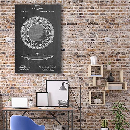 Hand Painting Line Drawing Vintage Black Board Painting Wall Bedroom Living House