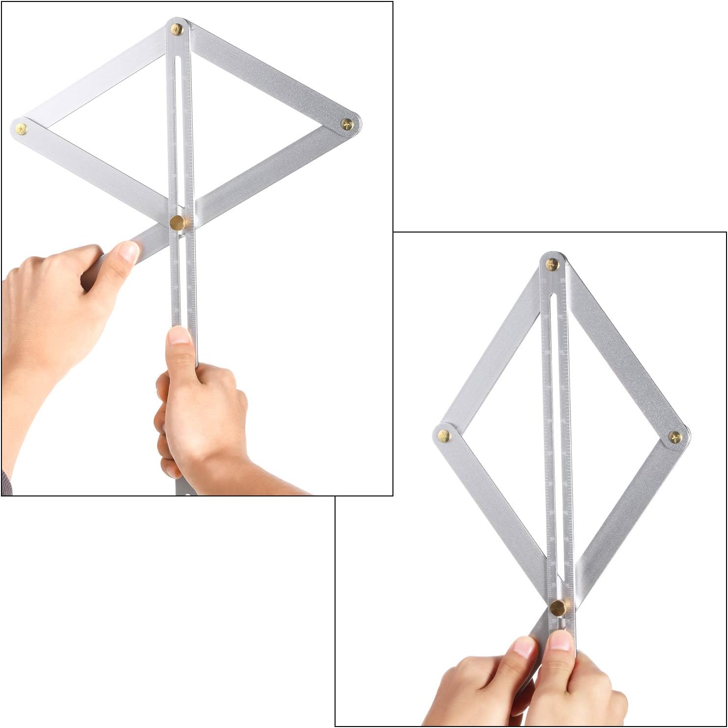 Protractor Tile Test, Measure & Inspect Bevel Corner Protractor Miter Angle Measuring ...