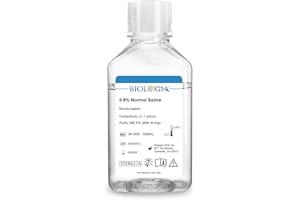 CryoKing 0.9% Normal Saline Solution, 0.1μm Filtration Sterilized Sodium Chloride Solution, Ready-to-Use Buffer for Lab Research Only, 1000ml/Bottle (1000ml Total)