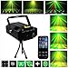 LED Stage Light - LED Lights LED DJ Lights Portable Mini LED Party Lights 6 Multi-Patterns Red and Green Stage LED Light Sound Activated Party Projector Lights With Wireless Remote