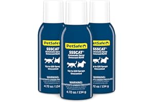PetSafe SSSCAT Automatic Spray Pet Deterrent - Contactless Behavior Correction - Motion Sensor Air Burst - Odorless - Non-Sta