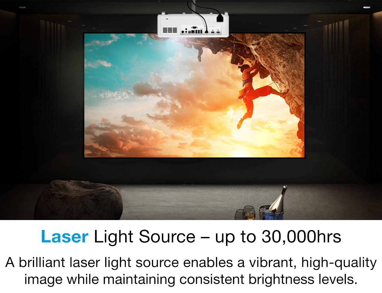 Mua Optoma UHZ50 Smart 4K UHD Laser Home Theater Projector 3000