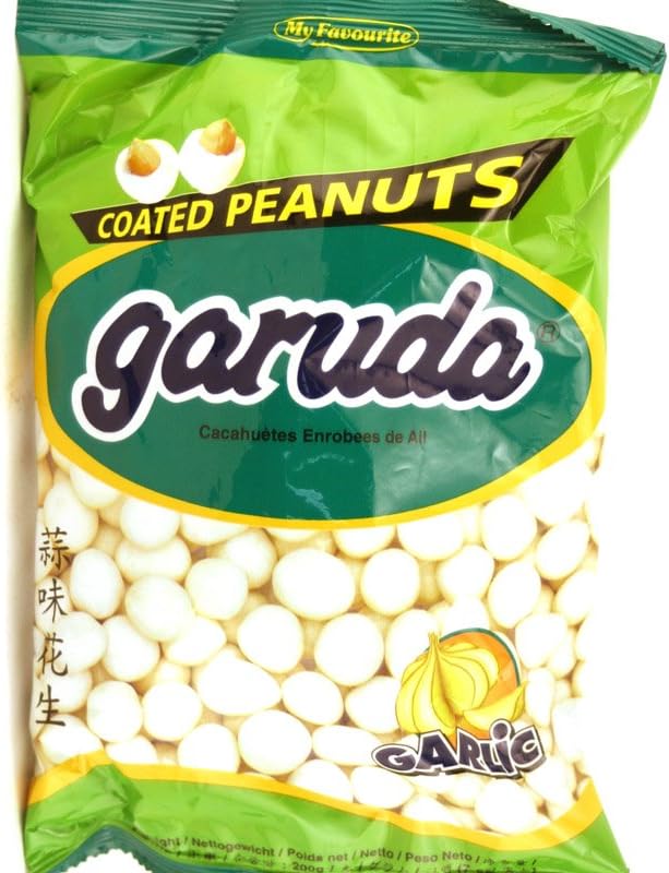 Coated Peanuts (Garlic Flavor) 7oz (Pack of 6)